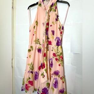 NWT: Lauren by Ralph Lauren floral chiffon dress